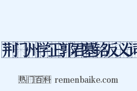 荆门州学正郭君墓铭反义词是什么意思的图片